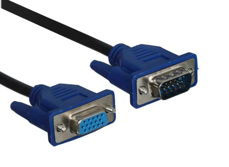 Кабель / GoPower 00-00032066 / Кабель/ Кабель GoPower VGA (m)-VGA (f) 3м ПВХ черный Premium Zip-Lock c подвесом (1/50)