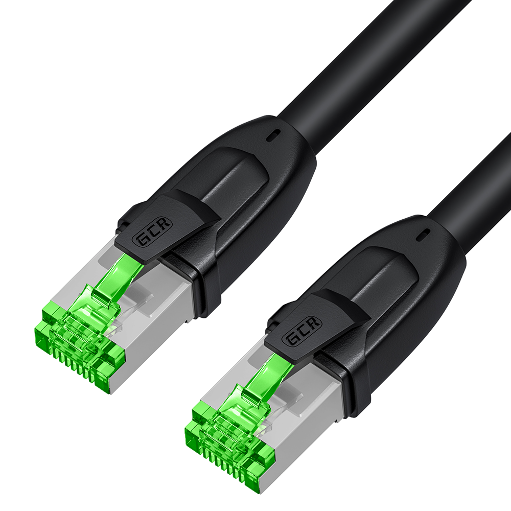 Патч-корд / Greenconnect GCR-56872 / GCR PRO Патч-корд LSZH PROF прямой 30.0m, UTP медь кат.6, черный, 26 AWG, ethernet high speed 10 Гбит/с, RJ45, T568B, GCR-56872