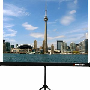Экран на треноге Lumien 203x203см Eco View LEV-100108 1:1 напольный рулонный (плохая упаковка)