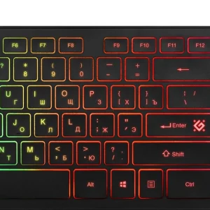 Клавиатура + мышь Defender Tark C-779 клав:черный мышь:черный USB LED (плохая упаковка)