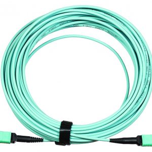 Каб.сборка Lanmaster LAN-12M-12M/OM3B-10 12x50/125 OM3 MPO-MPO полярность B 10м LSZH аквамарин