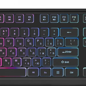 Клавиатура Defender Raid GK-778DL черный USB slim for gamer LED