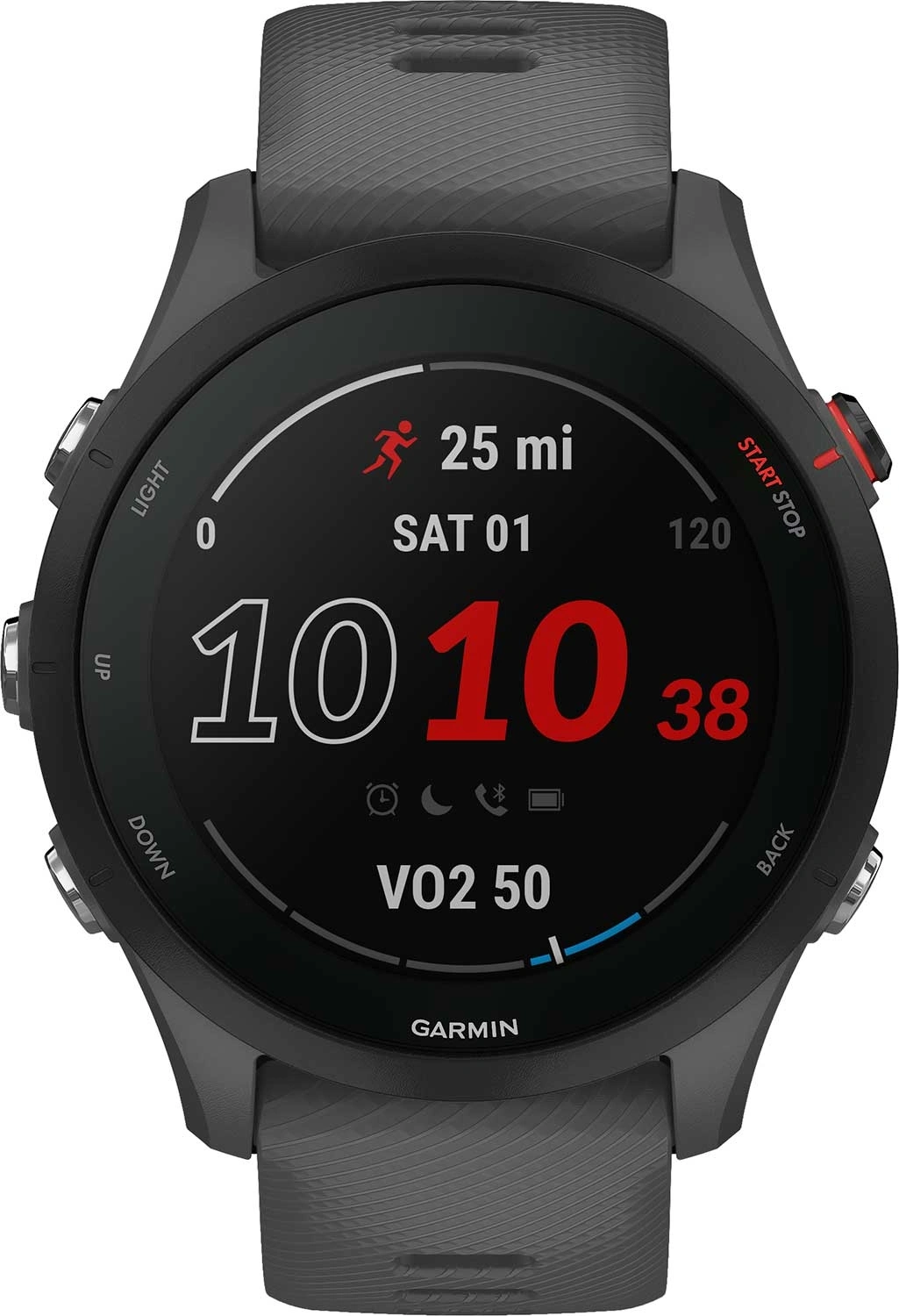 Смарт-часы Garmin Forerunner 255 1.3" корп.черный рем.темно-серый (010-02641-10)