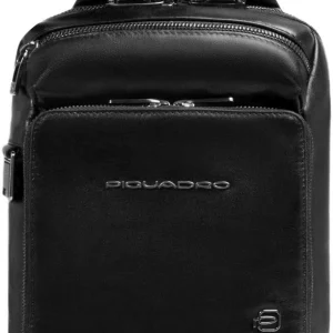 Рюкзак слинг мужской Piquadro Philip CA6790W136/N черный кожа