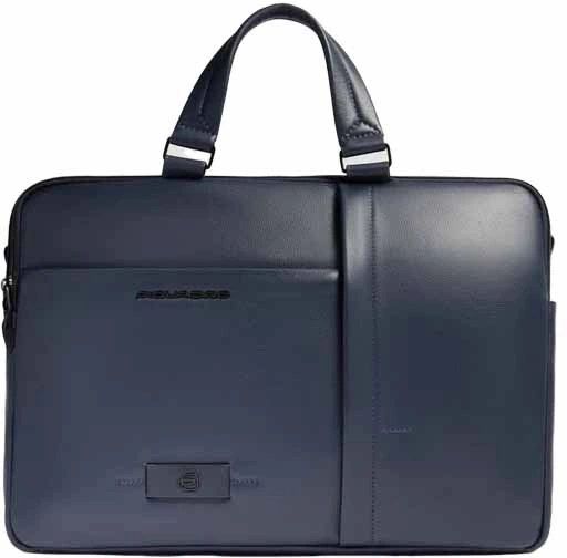 Деловая сумка мужская Piquadro Russel CA6026W137/BLU с отделением для ноутбука 15.6" синяя натур.кожа