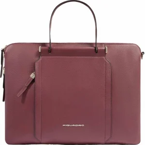 Сумка женская Piquadro Circle CA4021W92/BO с отделением для ноутбука 15.6" бургунди натур.кожа