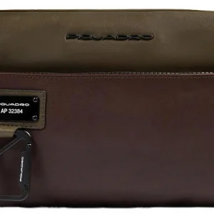 Рюкзак слинг Piquadro Harper CA6881AP/VETM коричневый/зеленый кожа