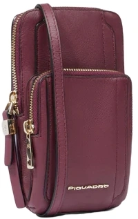 Чехол для смартфона Piquadro Circle AC6836W92R/BO бургунди натур.кожа