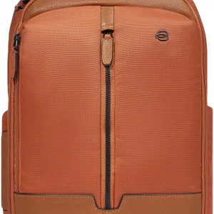 Рюкзак мужской Piquadro Marcel CA6823W138/ARCU оранжевый/коричневый кожа/ткань