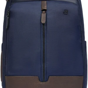 Рюкзак мужской Piquadro Marcel CA6823W138/BLUTM синий/коричневый ткань/натур.кожа