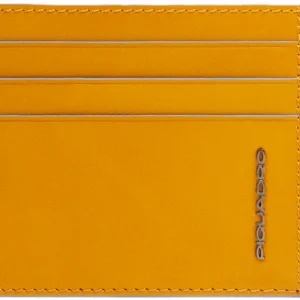 Чехол для кредитных карт Piquadro Blue Square PP2762B2R/G шафрановый натур.кожа
