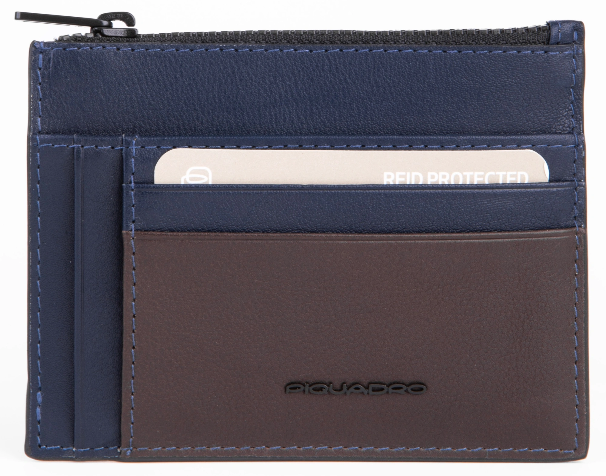 Кошелек мужской Piquadro Harper PP6854APR/BLUTM синий/коричневый натур.кожа