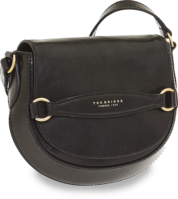 Сумка кросс-боди женская The Bridge Bettina 04371201/30 черная натур.кожа