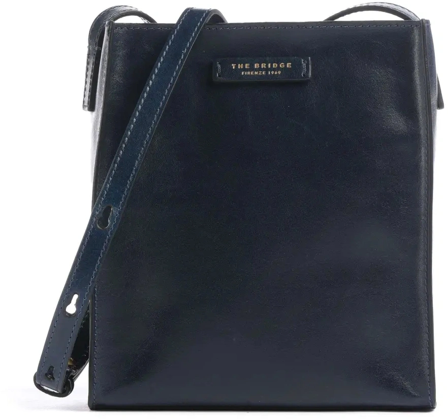 Сумка кросс-боди женская The Bridge Mirra 04160501/YH темно-синяя натур.кожа