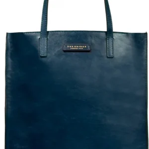 Сумка шоппер The Bridge Mirra 04130401/YH темно-синяя натур.кожа