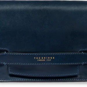 Сумка женская The Bridge Lucrezia 04193001/YH темно-синяя натур.кожа