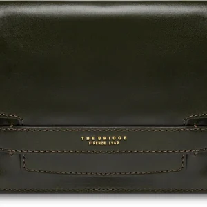 Сумка кросс-боди женская The Bridge Lucrezia 04193001/I2 темно-зеленая натур.кожа