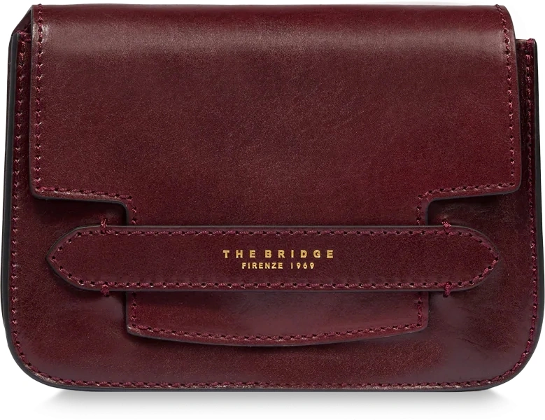 Сумка кросс-боди женская The Bridge Lucrezia 04192001/YF темно-коричневая натур.кожа