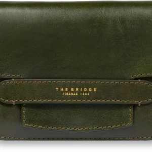 Сумка кросс-боди женская The Bridge Lucrezia 04192001/I2 темно-зеленая натур.кожа