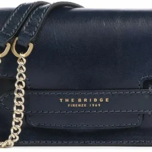 Сумка кросс-боди женская The Bridge Lucrezia 04121401/YH темно-синяя натур.кожа