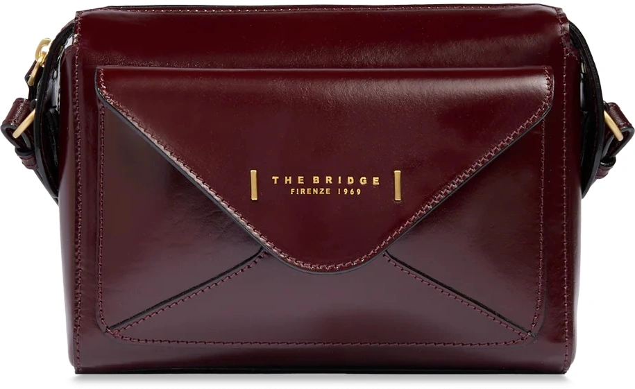Сумка кросс-боди женская The Bridge Frida 04290401/YF бордовая натур.кожа