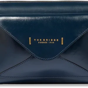 Сумка кросс-боди женская The Bridge Frida 04290401/YH темно-синяя натур.кожа