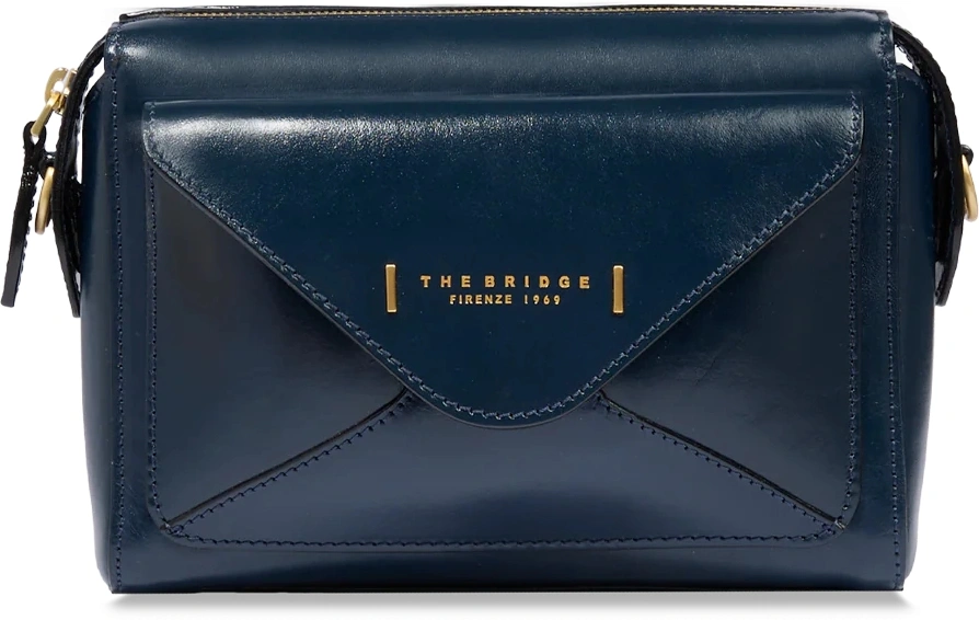 Сумка кросс-боди женская The Bridge Frida 04290401/YH темно-синяя натур.кожа