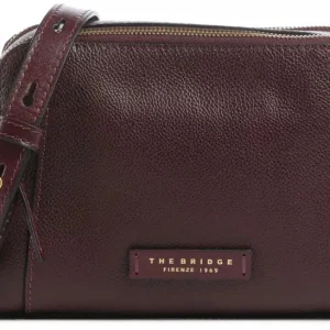 Сумка кросс-боди женская The Bridge Ines 045505EN/YF бордовая натур.кожа