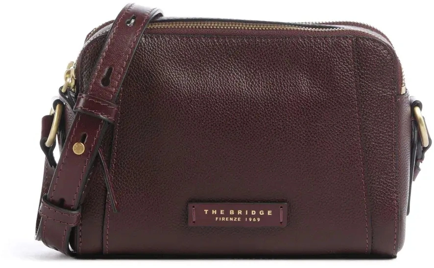 Сумка кросс-боди женская The Bridge Ines 045505EN/YF бордовая натур.кожа