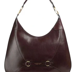 Сумка хобо The Bridge Isabella 04502501/YF бордовая натур.кожа