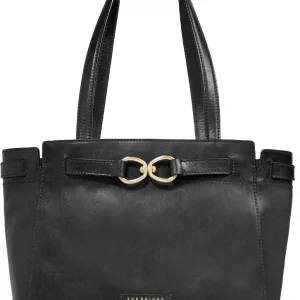 Сумка тоут женская The Bridge Isotta 04642501/30 черная натур.кожа