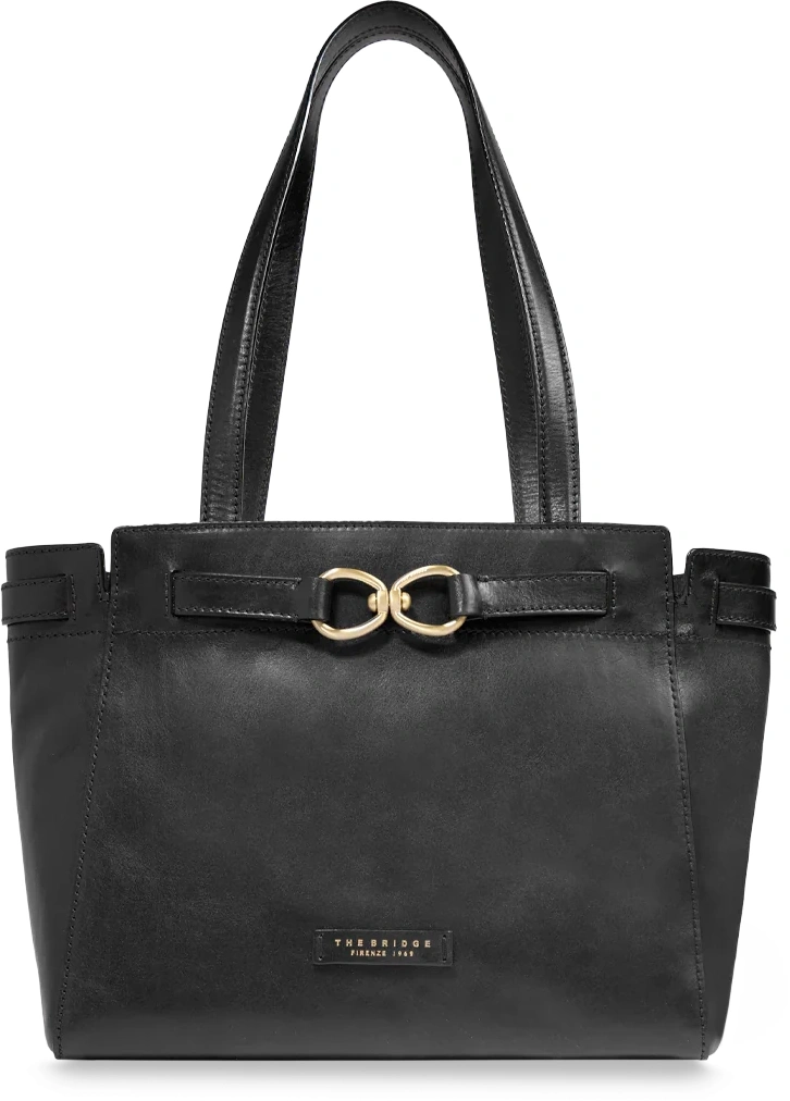 Сумка тоут женская The Bridge Isotta 04642501/30 черная натур.кожа