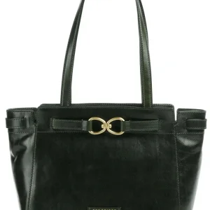 Сумка тоут женская The Bridge Isotta 04642501/I2 темно-зеленая натур.кожа