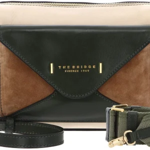 Сумка кросс-боди женская The Bridge Frida Wow 0429040P/YV бежевая/зеленая натур.кожа/замша