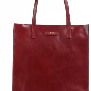 Сумка шоппер The Bridge Mirra 04130401/2E малиновая натур.кожа