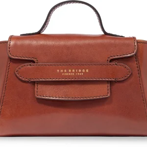 Сумка кросс-боди женская The Bridge Lucrezia 04153501/14 коричневая натур.кожа