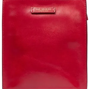 Сумка кросс-боди женская The Bridge Mirra 04160501/2E красная натур.кожа