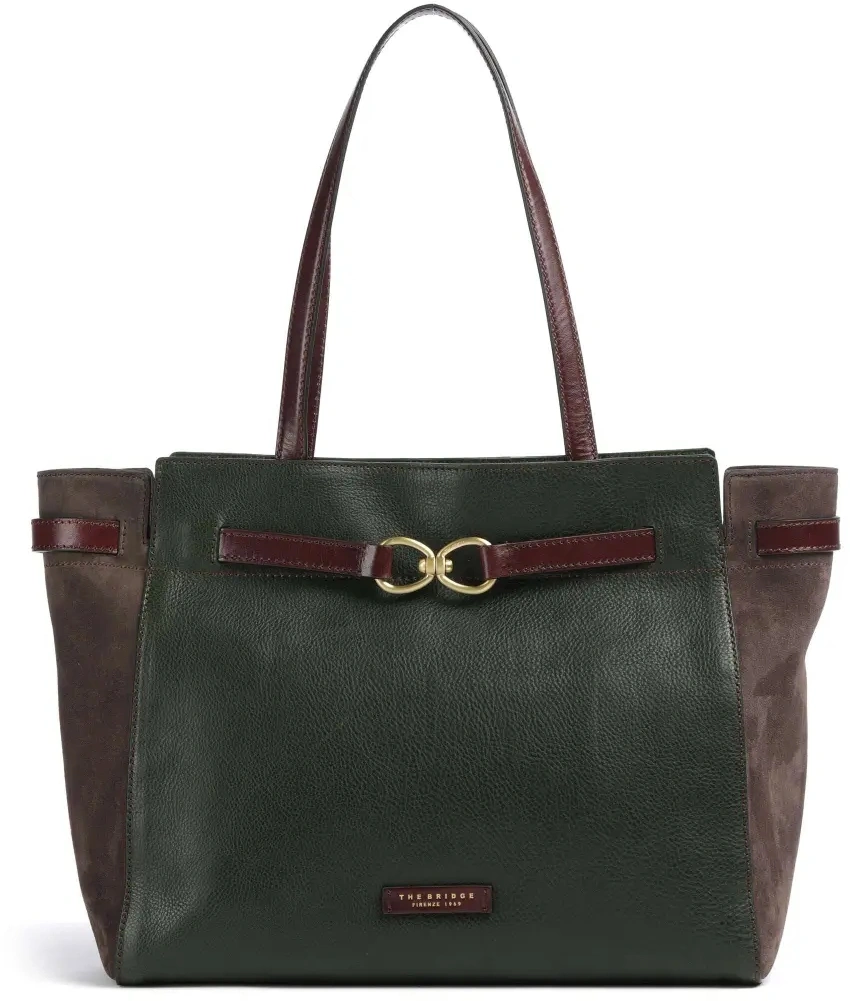 Сумка тоут женская The Bridge Isotta Wow 0464350P/YV бежевая натур.кожа/замша