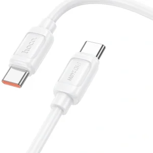 Кабель Hoco X115 52025 USB-C-USB-C 1.2м белый