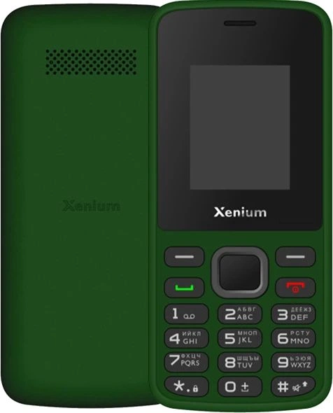 Мобильный телефон Xenium X175 зеленый моноблок 1.77" 128x160 Nucleus GSM900/1800 MP3