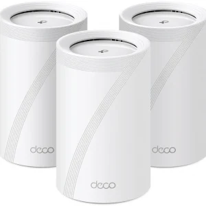 Бесшовный Mesh роутер TP-Link Deco BE65 (DECO BE65(3-PACK)) BE9300 100/1000/2500BASE-T белый (упак.:3шт)