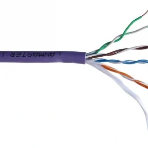 Кабель информационный Lanmaster LAN-5EUTP-PT-LSZH-VI кат.5E UTP 4 пары 24AWG LSZH внутренний 305м фиолетовый