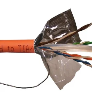 Кабель информационный Lanmaster LAN-6EFTP-HFLT-OR кат.6 FTP 4 пары 23AWG LSZH внутренний 305м оранжевый