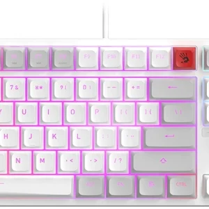 Клавиатура A4Tech Bloody B230N белый USB Multimedia for gamer LED (B230N)