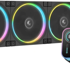 Система водяного охлаждения Deepcool LQ360 Ultra ARGB Soc-AM5/AM4/1200/1700/1851 черный 4-pin 38.71dB Al LCD 350W 1840gr Ret (R-LQ360-BKASMC-G-1)