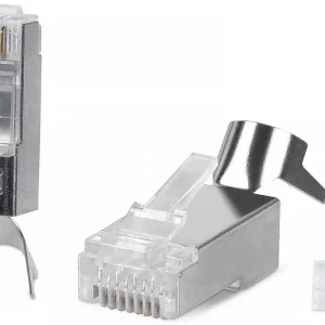 Коннектор Cabeus (8P8C-SH-C6(1.35)-TWP) UTP кат.6 RJ45 серебристый