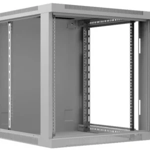 Шкаф коммутационный Cabeus (SH-05F-12U60/45-R) настенный 12U 600x450мм пер.дв.стекл 50кг серый 390мм IP20 сталь
