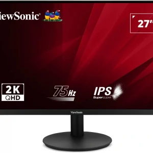 Монитор ViewSonic 27" VA2708-2K-HD-2 черный IPS LED 4ms 16:9 HDMI матовая 300cd 178гр/178гр 2560x1440 75Hz DP Quad HD 2K (1440p) 4.1кг