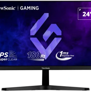 Монитор ViewSonic 23.8" VX24G1-HD черный IPS LED 1ms 16:9 HDMI матовая 1000:1 300cd 178гр/178гр 1920x1080 180Hz DP FHD 4.1кг