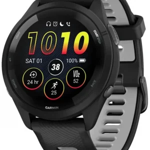 Смарт-часы Garmin Forerunner 265 1.3" AMOLED корп.черный рем.черный (010-02810-10)